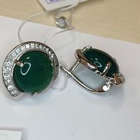 FE1421-Rd Серьги (Ag 925)