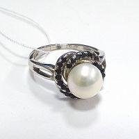 SR2135bk Кольцо (Ag 925)                          